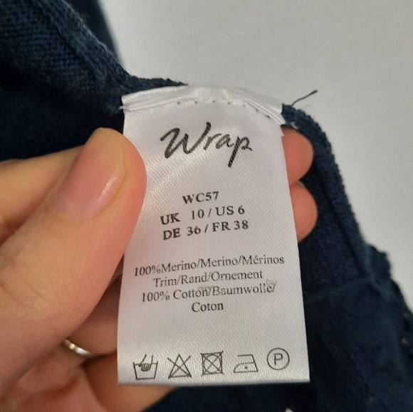 WRAP LONDON lace trim sienna Cardigan 6 - Picture 5 of 5